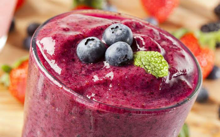 Smoothie de frutos rojos